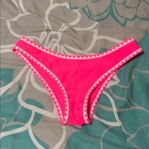 Neon pink bikini bottoms